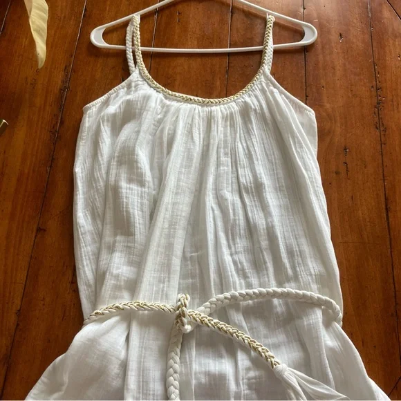 NWT Sezane Sacha 100% cotton White Maxi Dress size 36 - Picture 2 of 7